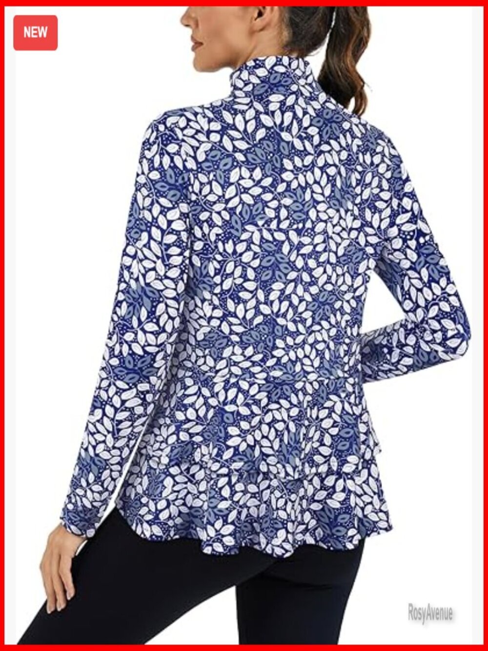 Golf Athletic Jacket with Pleated Tennis Skirt Hem Lightweight Full Zip Long